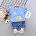 Fashion Infant  Clothing Set for Boys and Girls Cute Summer Casual Clothes Set  Top+Shorts Kids Clothes Summer Edition T shirt and Pants Set