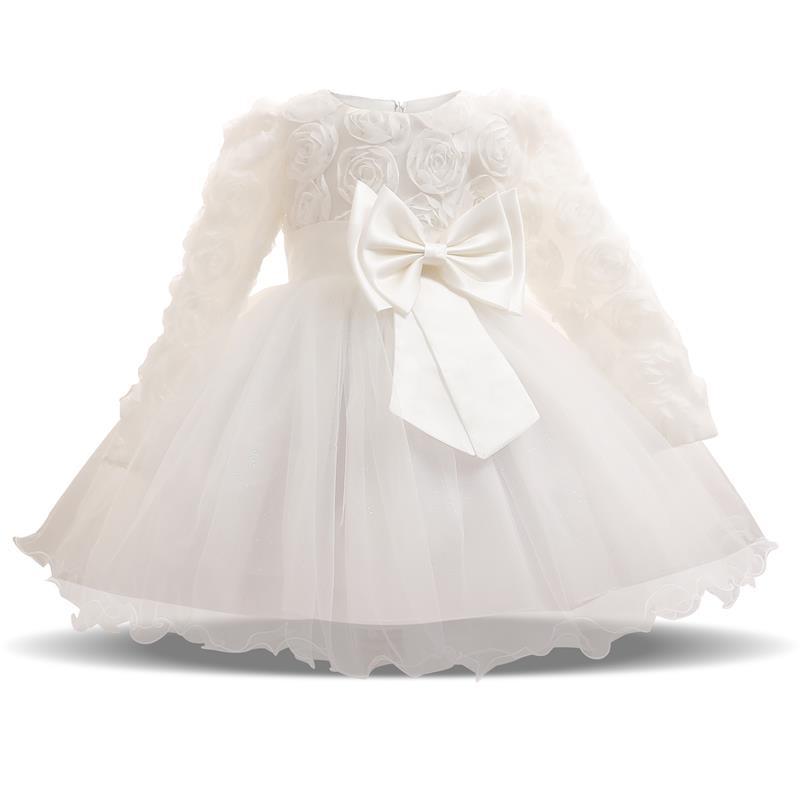 Dress for Baby Christening Gown For First Birthday Party Girl Baby Clothing Ball Gown Toddler