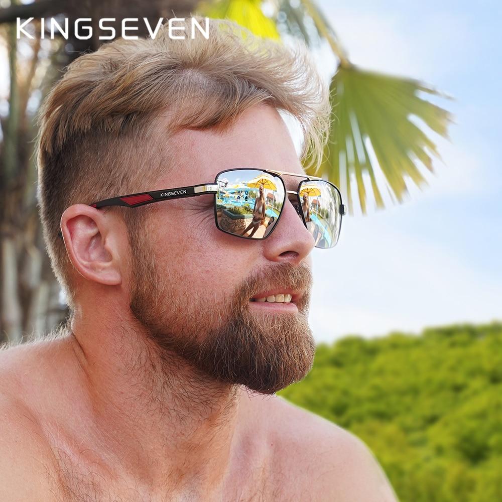 Luxury High Quality Modern  Aluminum Men's Sunglasses Polarized Lens Brand Design Temples Sun glasses  Mirror Glasses Oculos de sol With UV400 Protection