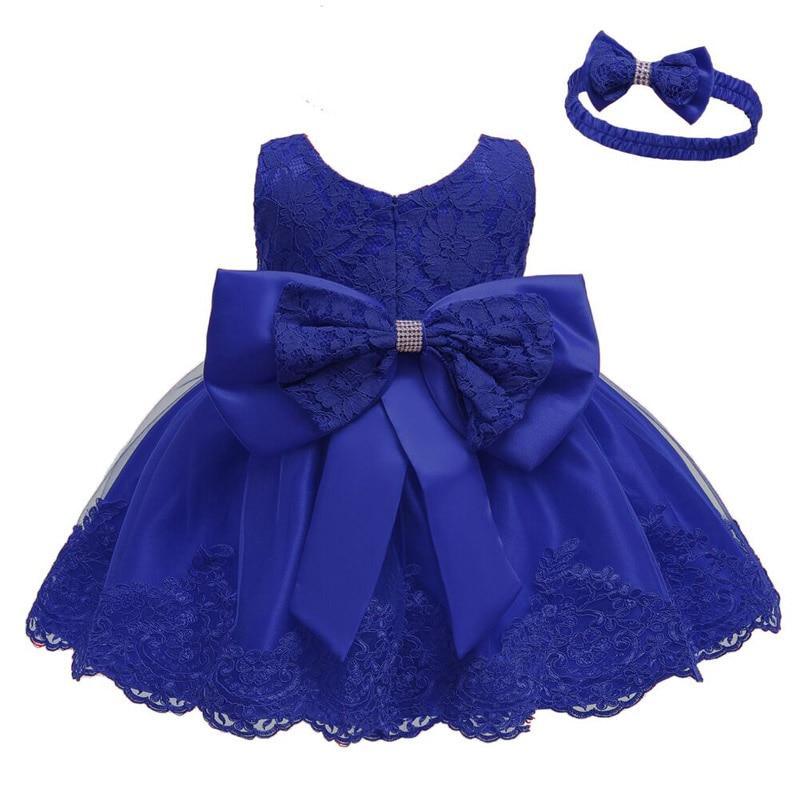 Luxury Modern Baby Girl Christmas Dress Newborn Baby Girls Bow Dresses For Baby 1st Year Birthday Party