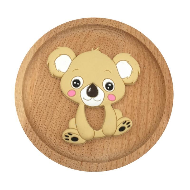 1pc Unique Baby Koala Silicone Teether Teething Chew Toy   Nursing Tool Pendant Food Grade Silicone