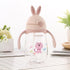 Rabbit Baby Feeding Cup with a Straw BPA Free Children Feeding Drinking Handle Water Bottles Training Cup For Milk For Kids and baby