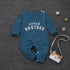 Newborn Infant Baby Girls Boy Top Romper Jumpsuit Bodysuit Comfy Outfits With Text Little Brother For Boys