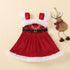 Baby Girls Christmas Romper Dress Fly Sleeve Sequins Romper Dress for Kids Toddler Girls Dresses For Girl In Elegant Christmas Style