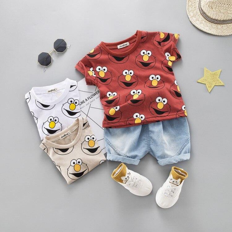 Fashion Infant  Clothing Set for Boys and Girls Cute Summer Casual Clothes Set  Top+Shorts Kids Clothes Summer Edition T shirt and Pants Set