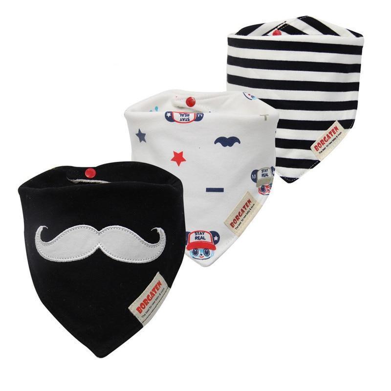 Cartoon Cotton Newborn Baby Boys and Girls Bibs Baby Towel Scarf Children Cravat Infant Kids Scarf