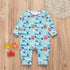 Baby Clothes Boys Girls Romper Floral Dinosaur Car Printed Long Sleeve Cotton Romper Kids Jumpsuit Playsuit For Kids