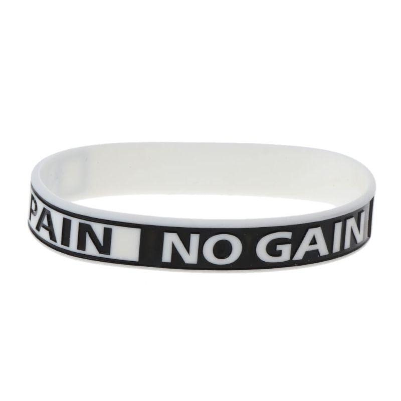 Silicone Rubber Band Elastic Inspirational Motivation Bracelets Never Give Up Perfect Gift For Men And Women Cool Fashion Style