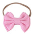 Luxury Cute Baby Girl Headband Ribbon Elastic Rope Big Bow Hair Band Candy Color Pony Tail Ties Ropes For Girls