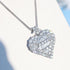 Diamond Shiny Heart Cubic Zirconia Charm Women Necklace Love Birthday Gift Formal Occasion Party Dazzling Pendent Necklace Jewelry Design