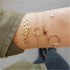 Fashion Bohemia Leaf Round Knot Cuff Bangle Gold Chain Charm Bracelet  for Women Simple Geometric Bracelets Luxury Jewelry