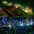 Modern Garden Luxury LED Solar Waterproof Lamp In Shape Of Tree Fireworks With Copper Wires