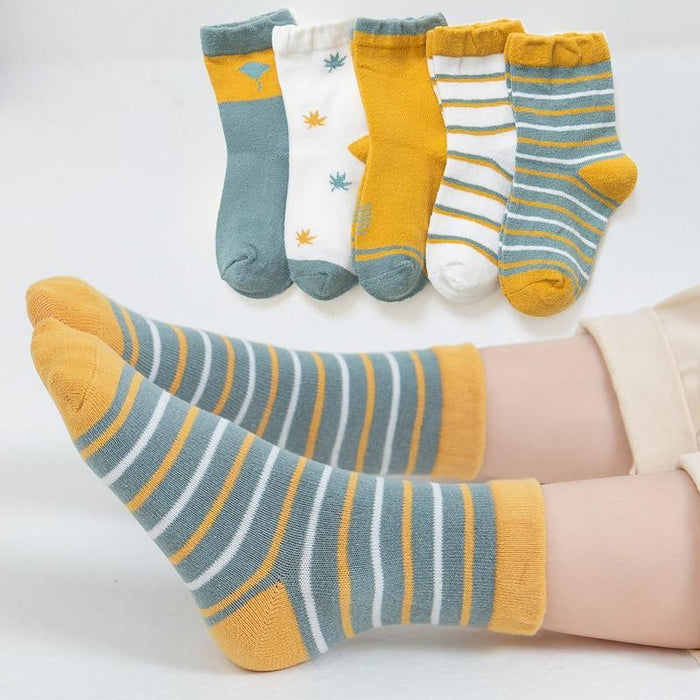 5 Pairs Infant Cotton Mesh Cute Newborn Casual Socks For Boys Girls Durable Comfortable Sock