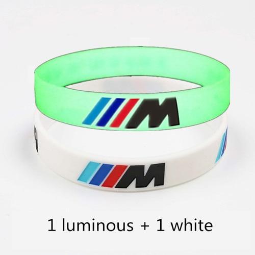 Hologram Bracelet ///M Sport M Power Black White Silicone Wristband Bangle for Auto Club Fans M3 M5 M6 3/5/7 Series