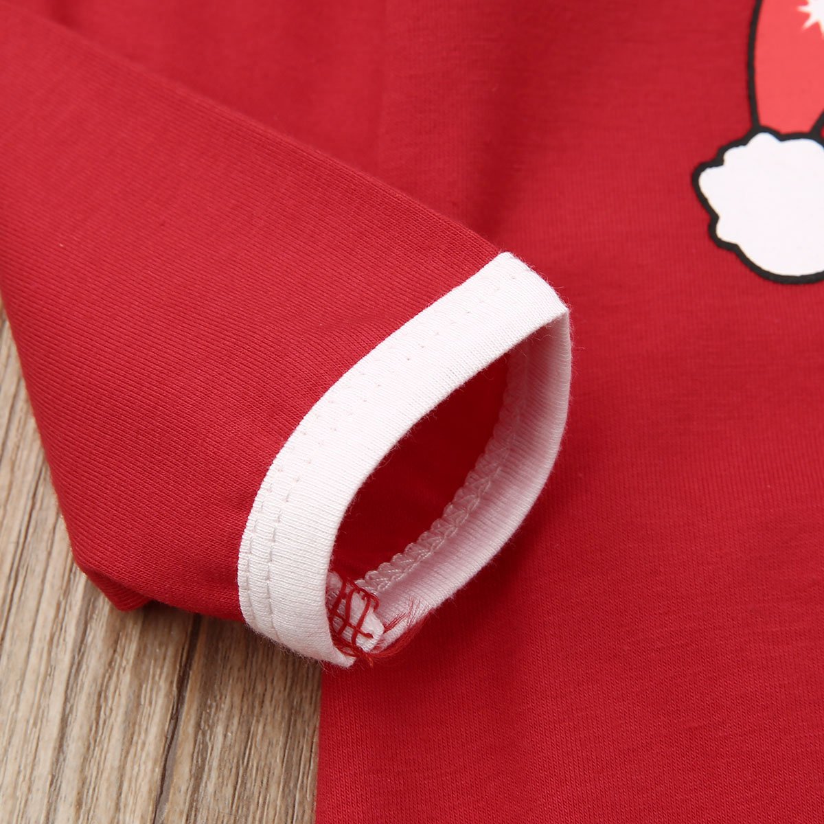 Newborn Girl Boy Autumn Santa Claus Long Sleeve Dot Bandage  Romper Jumpsuit Hat For Christmas Made For Girls and Boys