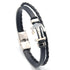 Luxury Modern Handmade Stainless Stell Men Anchor Bracelet made of Nylon in Navy Blue Color For Man