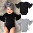 Luxury Modern Baby Girl Bodysuit Unique Cute Flared Sleeve Playsuit Jumpsuit In Elegant Deisgn