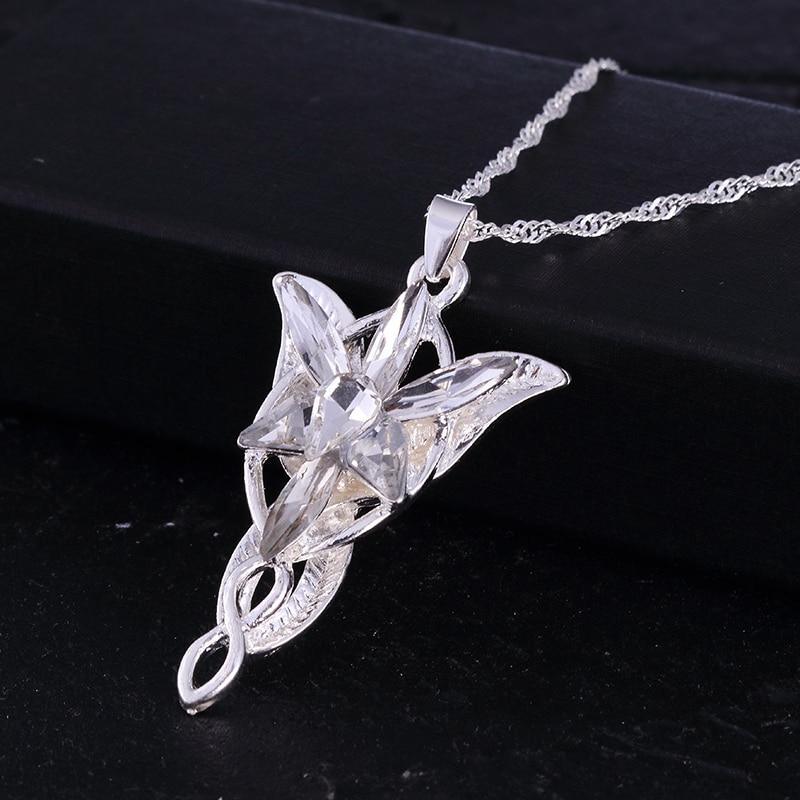 The Lord of the Rings Necklace Evening Star Pendant Necklace Crystal Twilight Star Pendant Necklace Women Jewelry Style