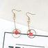 New Modern Fashion Blue Space Universe Elegant Moon Star Luxury Earrings For Women Perfect Gold Color Universe Planet Circle Asymmetry Trendy Long Earrings