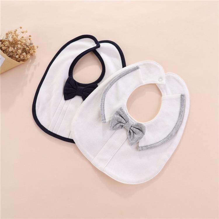 Modern Luxury Baby Bibs For Boys Cotton Newborn Bow Baby Girls Bibs Cute Boys Burp Cloth Infant Saliva Towels