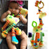 Modern Baby Development Giraffe Animal Hand Bells Rattles Handle Toys Stroller Hanging Teether Baby Toys For Kids