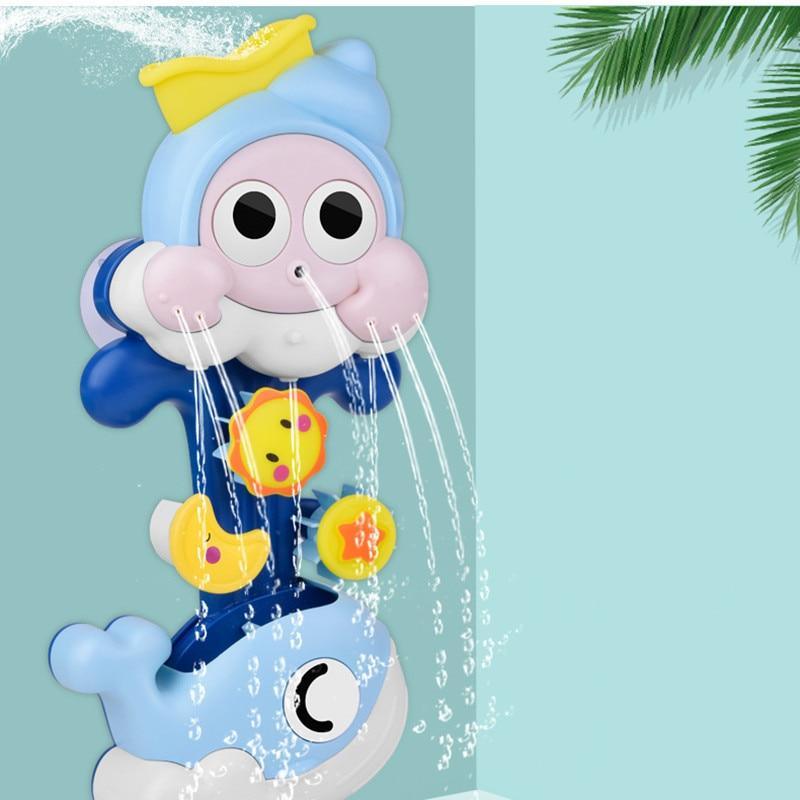 Baby Toys Water Spray Snail Whale Bath Toy for Toddlers Newborns Games Squirting Sprinkler Bathroom Toys For Kids