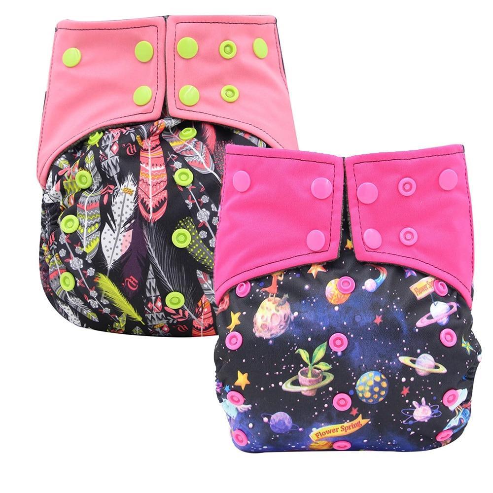 All-In-One  Cloth Diaper for Baby Bamboo Charcoal Eco-friendly Baby Cloth Diaper In Modern New Design