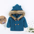 Warm Winter Luxury Newborn Baby Boy Girl Knitted Buttons Hooded Jacket Coat In Modern Design