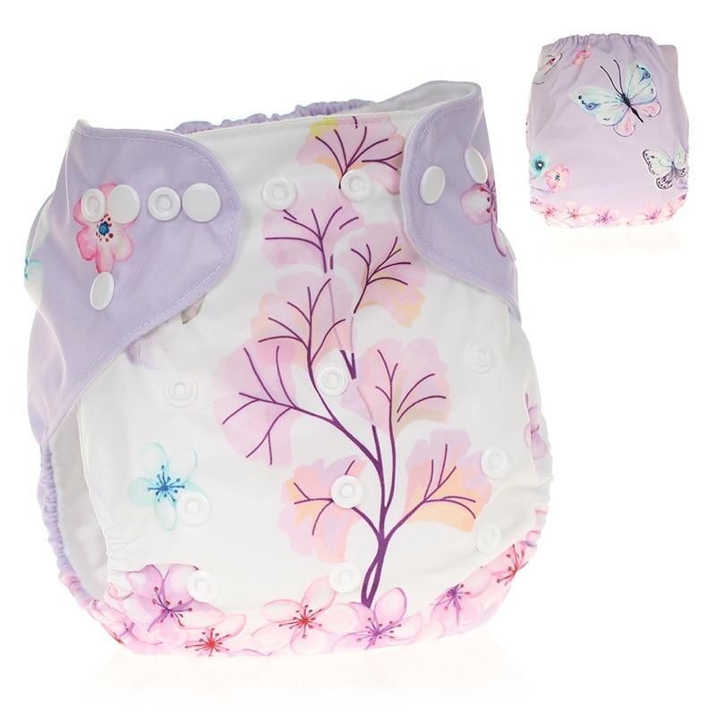 Baby Pocket Cloth Diaper Nappy Reusable Adjustable Washable No Inserts Nappie For Baby In Modern Printed Style