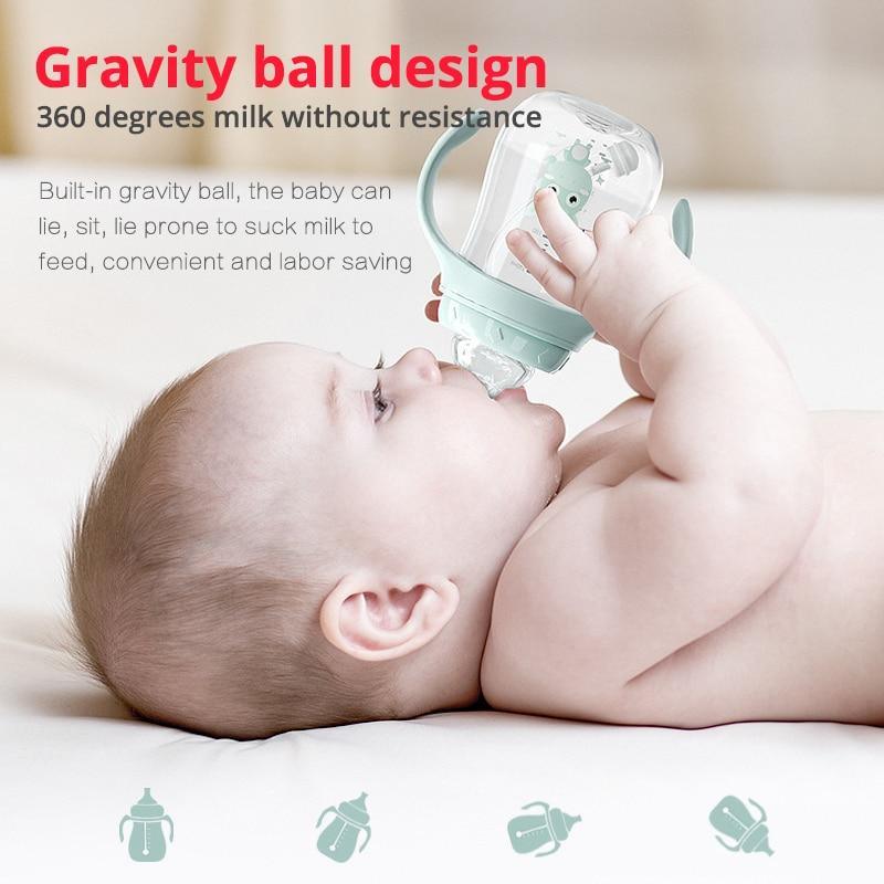 Baby Bottles Drinking Cup Feeding Bottle Wide-Caliber Drinking Milk Drinking Water Dual-use Bottle For baby and Kids