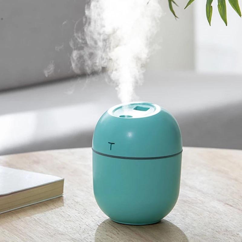 New Ultrasonic Mini Air Humidifier 200ML USB Aroma Essential Oil Diffuser Home Car Fogger Mist Maker with LED Night Lamp