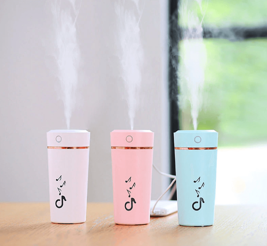 New USB Portable Mini Air Humidifier 200 ML Ultrasonic Essential Oil Diffuser For Home Bedroom Office Car With 7 Color Lights