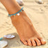 Handmade Fashion Colorful Seed Beads Shell Ankle Bracelet for Women Foot Leg Jewelry Brecelets