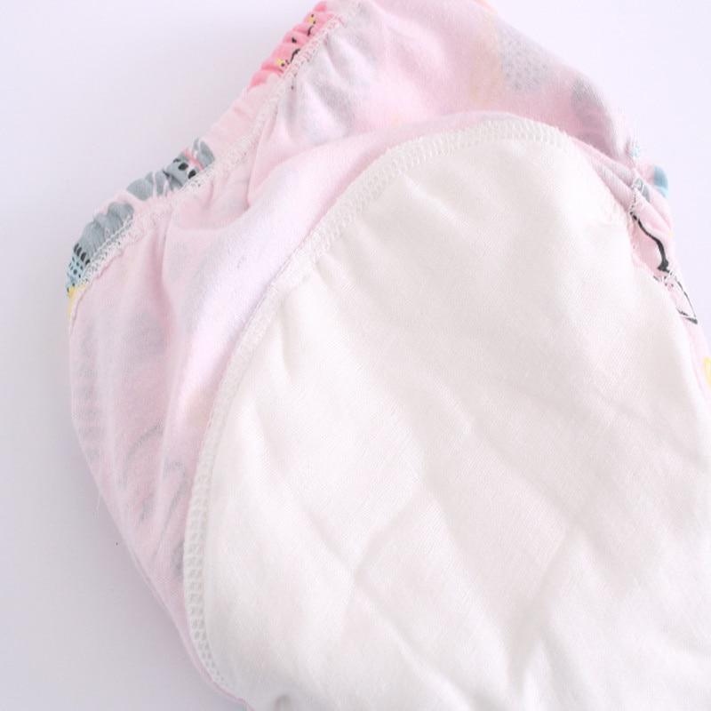 6 Layer Baby Cotton Training Pants Panties Cloth Diapers Reusable Child Nappies Breathable Diaper