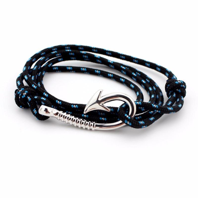 Fashion Hot Multilayer Rope Bracelet hope Anchor Sailor Anchor Bracelets  For Men and  Women Best Gift Hook Bracelet