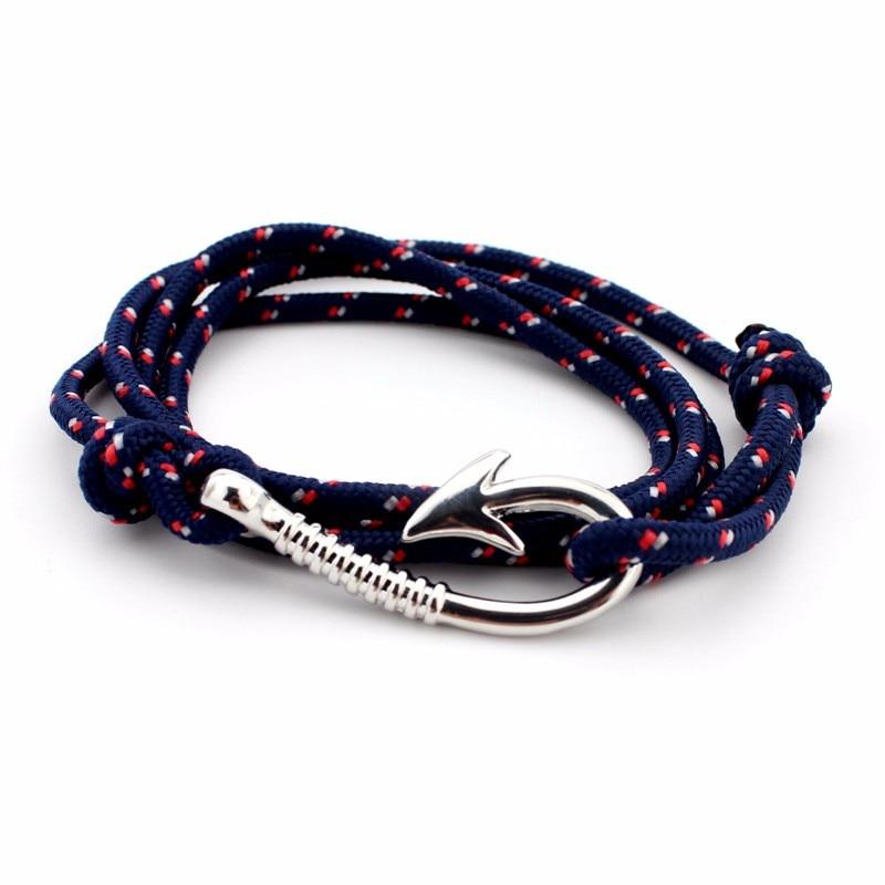 Fashion Hot Multilayer Rope Bracelet hope Anchor Sailor Anchor Bracelets  For Men and  Women Best Gift Hook Bracelet