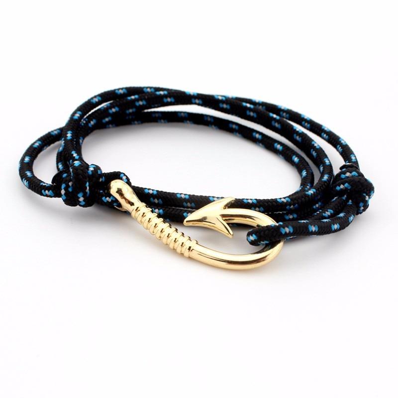 Fashion Hot Multilayer Rope Bracelet hope Anchor Sailor Anchor Bracelets  For Men and  Women Best Gift Hook Bracelet