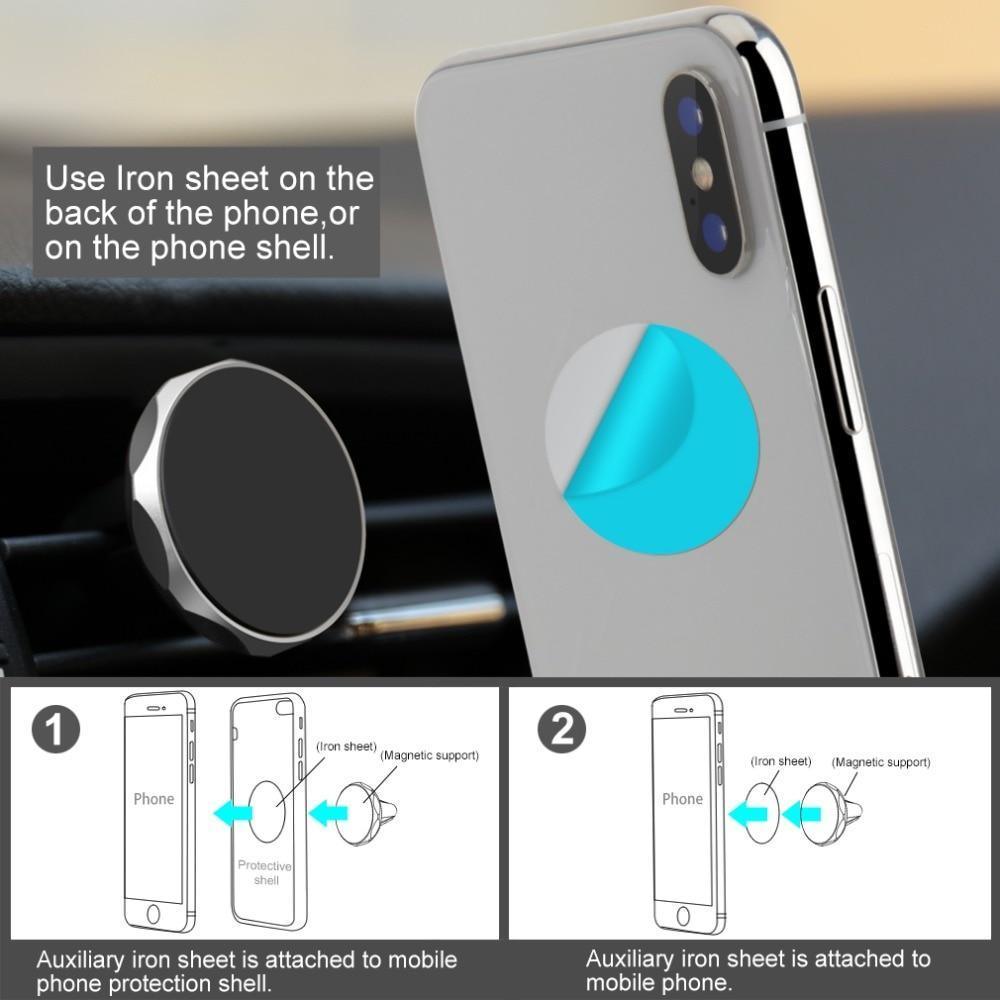 Magnetic Car 360 Degree Rotation Phone Holder Magnet Mount Car Holder For Car Phone Stand