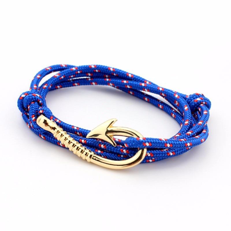 Fashion Hot Multilayer Rope Bracelet hope Anchor Sailor Anchor Bracelets  For Men and  Women Best Gift Hook Bracelet