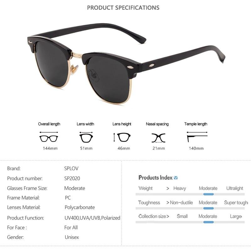 New Fashion Semi Rimless Retro Classic Luxury Polarized Sunglasses Men And Women Brand Designer Half Frame Sun Glasses Classic Oculos De Sol With UV400 Protection