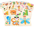 Baby Toys Wooden 3D Puzzle Cartoon Animal Intelligence Kids Educational Brain Teaser Children Tangram Shapes Learning