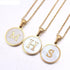 NEW Luxury Gold Color 26 Letter Necklaces In Alphabet Letter Pendant Necklace Fashion Chain  Design Necklace For Women and Men