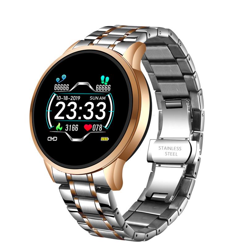 New Smart Watch For Men  With IP67 Waterproof Protecion and Heart Rate Fitness Tracker Pedometer For Android and IOS sistems Steel Band Sports Men Smart Watch