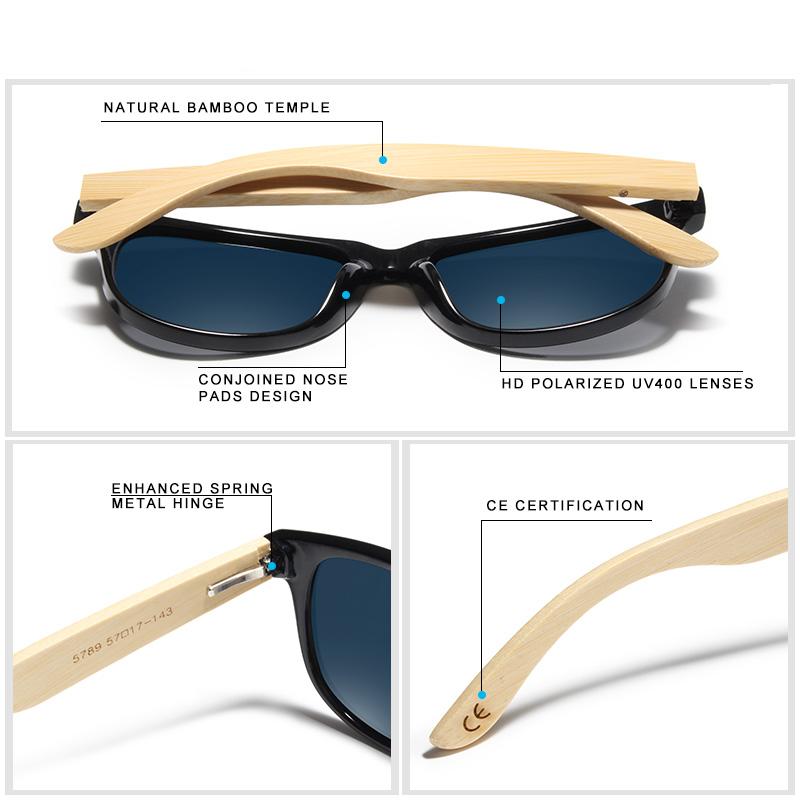 Luxury Brand New Fashion Bamboo Handmade Classic Men Sunglasses Retro Vintage Women Wood Sunglasses UV400 Eyewear Gafas De Sol