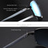 Luxury Elegent Vintage Retro Brand Designer Polarized Sunglasses Square Classic Shades Glasses WIth  UV400 Protection