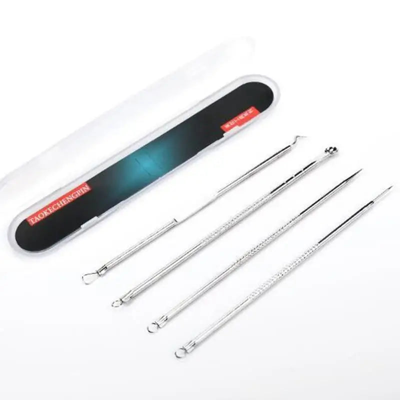 Acne Removal Tools Pimple Blackhead Remover Facial Pore Cleaner Stainless Steel with case - Skin Care tools - ALLURELATION - 576, Acne blackhead extractor, Acne remover, Face beauty, Face cleaning, Face skin care tools, Gadget, Pimple popper, Pore cleaner, Skin, Skin beauty tools, Skin care, Skin care tools - Stevvex.com