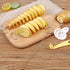 Amazing 2PC Potato Spiral Cutter Cucumber Slicer Kitchen Accessories Vegetable Spiralizer Spiral Potato Cutter Slicer