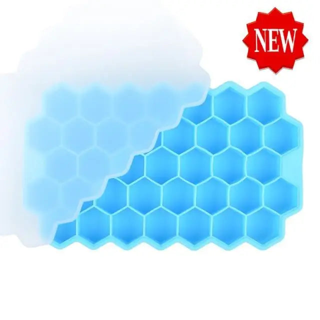 Amazing Honeycomb Ice Cube Trays Reusable Silicone Ice cube Mold Free Ice maker with Removable Lids - Stevvex - 501, Best Quality Kitchen tool, Best selling kitchen tools, High Quality Kitchen Gadget, Hot Selling kitchen tool, Ice ball Cube, Ice Cube maker, Ice Tray, Kitchen, Kitchen Accessories, Kitchen Appliances, Kitchen Gadget, Kitchen Gadgets, Kitchen Tool, Kitchenware - Stevvex.com