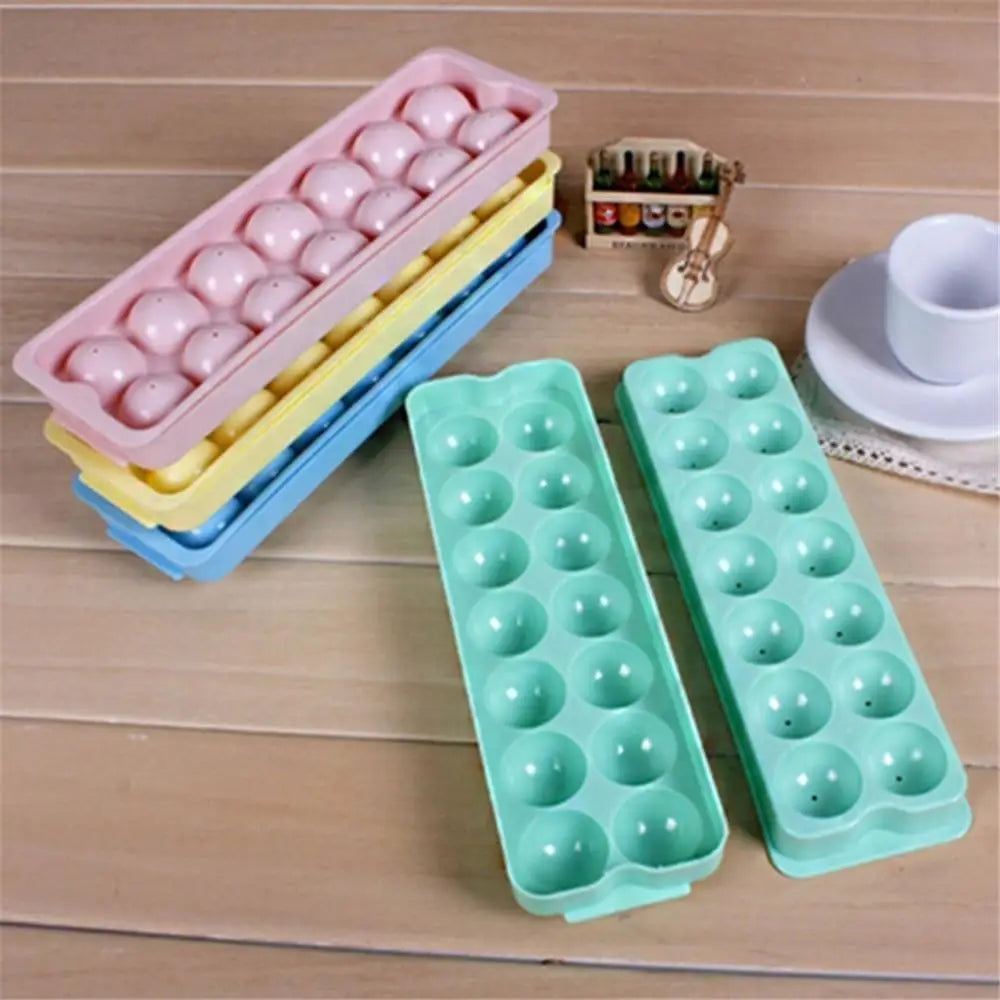 Amazing Plastic Molds Ice Tray 14 Grid 3D Round Ice Molds Home Bar Party Use Round Ball Ice Cube Makers Kitchen Ice Cream Moulds - ALLURELATION - 14 Grid 3D Round Ice Molds, 501, Ball Ice Cube, Best selling ice maker tray, EASY TO USE AND CLEAN, Home Bar Party Use, Ice Cream Moulds, Ice Tray, Kitchen Accessories, Kitchen Tool, Kitchenware, Party Use Round Ball Ice Cube, Plastic Molds Ice Tray, top quality ice maker tray, unique design ice maker tray - Stevvex.com