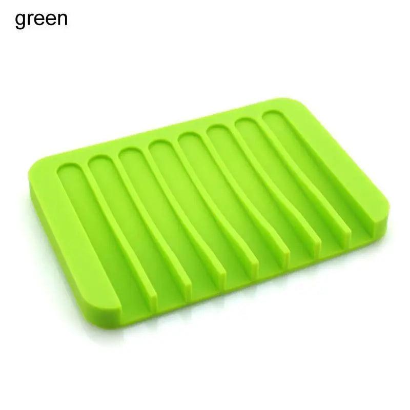 Anti - Skidding Home Improvement Silicone Flexible Bathroom Fixtures Bathroom Hardware Tray Soap Dish for Shower